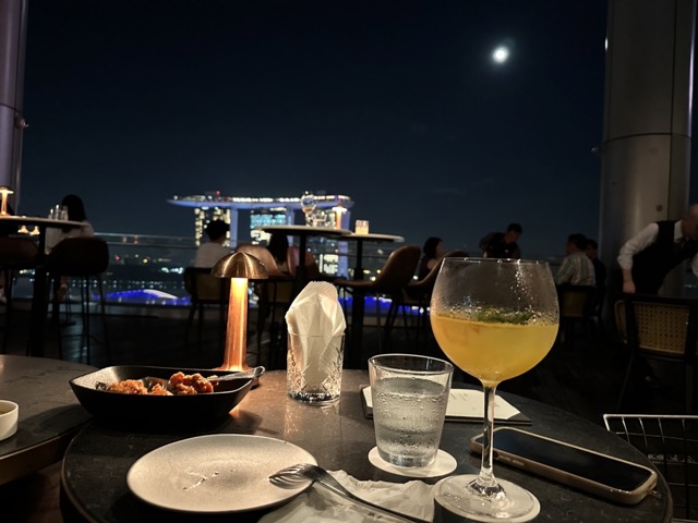 앉은 자리에서 보는 마리나 베이 센즈
