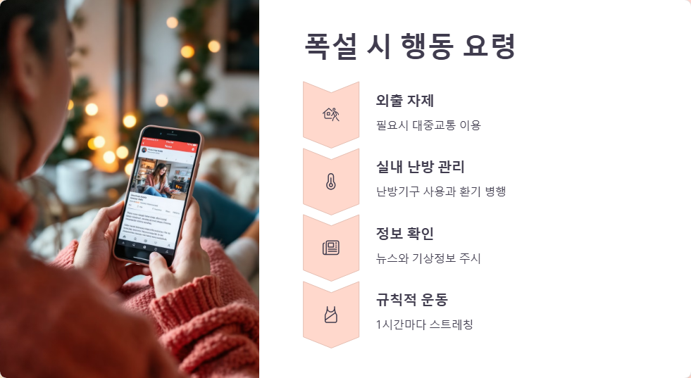 폭설 사태 피해 예방법