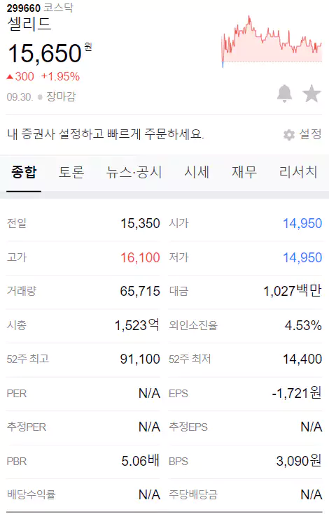셀리드 정보