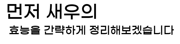  먼저 새우의 효능을 간략하게 정리해보겠습니다