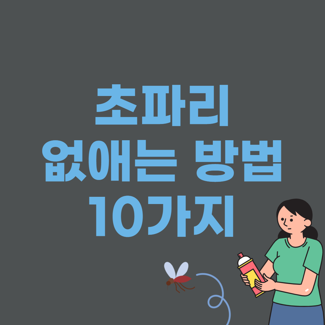  초파리 없애는 방법 10가지
