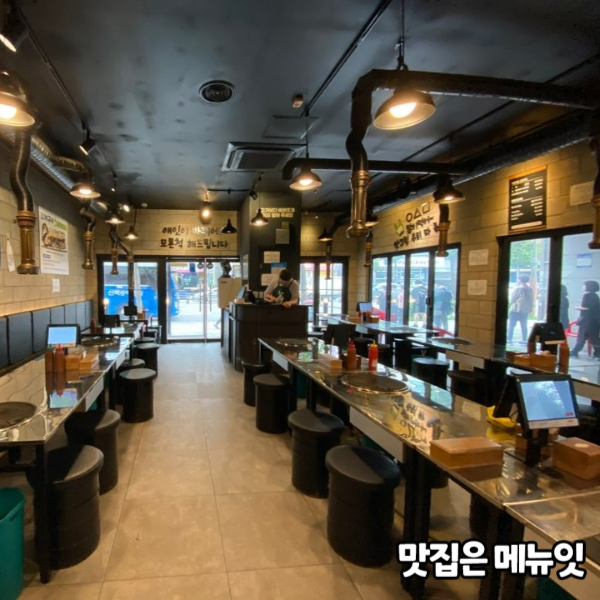  조개상사 조개구이 무한리필집 테이블오더 메뉴잇 설치 사례