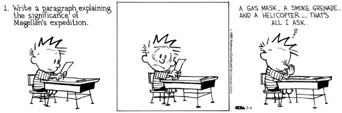 Open-Ended Question Calvin and Hobbes