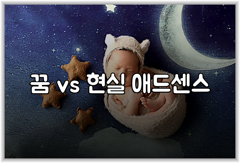 꿈 vs 현실 애드센스