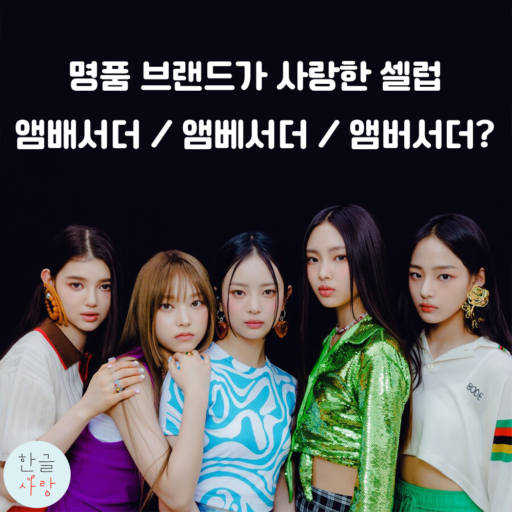  뉴진스, BTS, 블랙핑크, 차은우 모두 앰배서더 / 앰베서더 / 앰버서더?