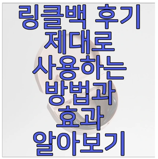 링클백에 관한 글 보러 가기 링크 사진