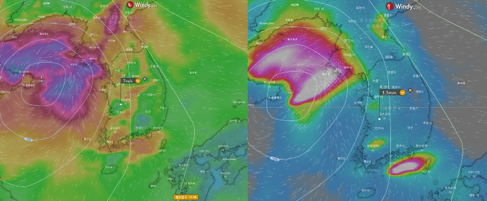 2021년-9월6일-새벽6시-ECMWF-돌풍-비구름-예측모델