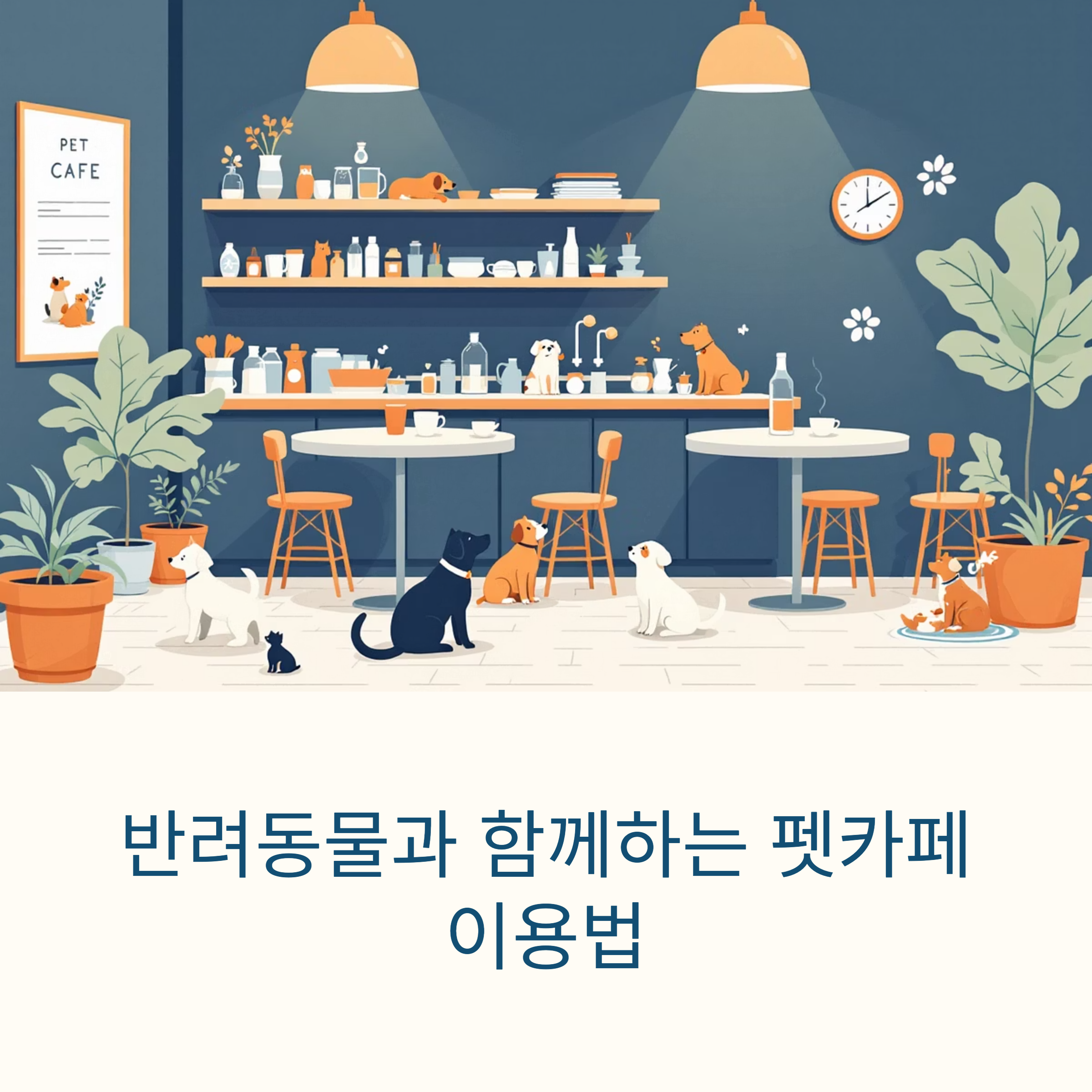 반려동물과 함께하는 펫카페 이용법