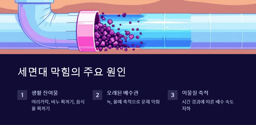 세면대막힘