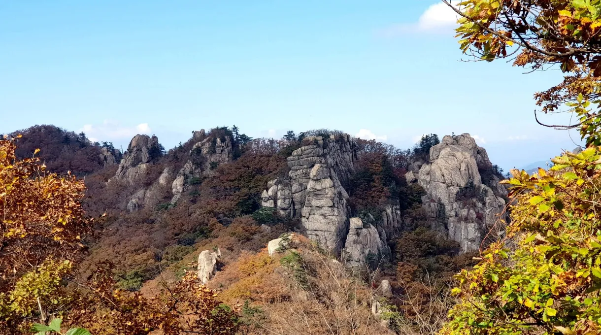 속리산 문장대 가을산 가을단풍