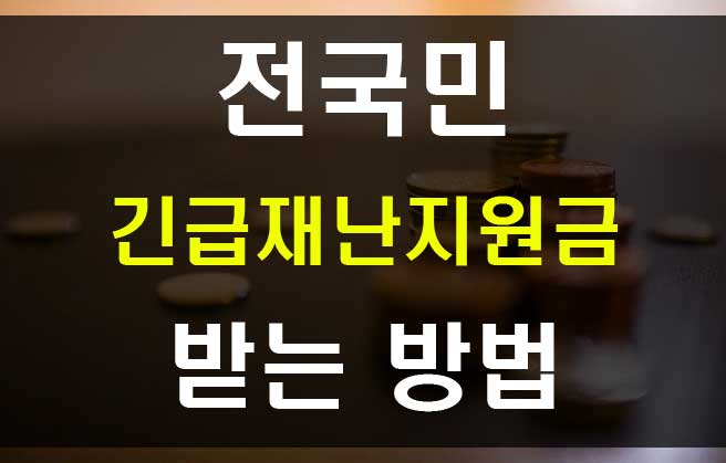  전국민 긴급재난지원금 100만원 재난기본소득 지급 신청방법