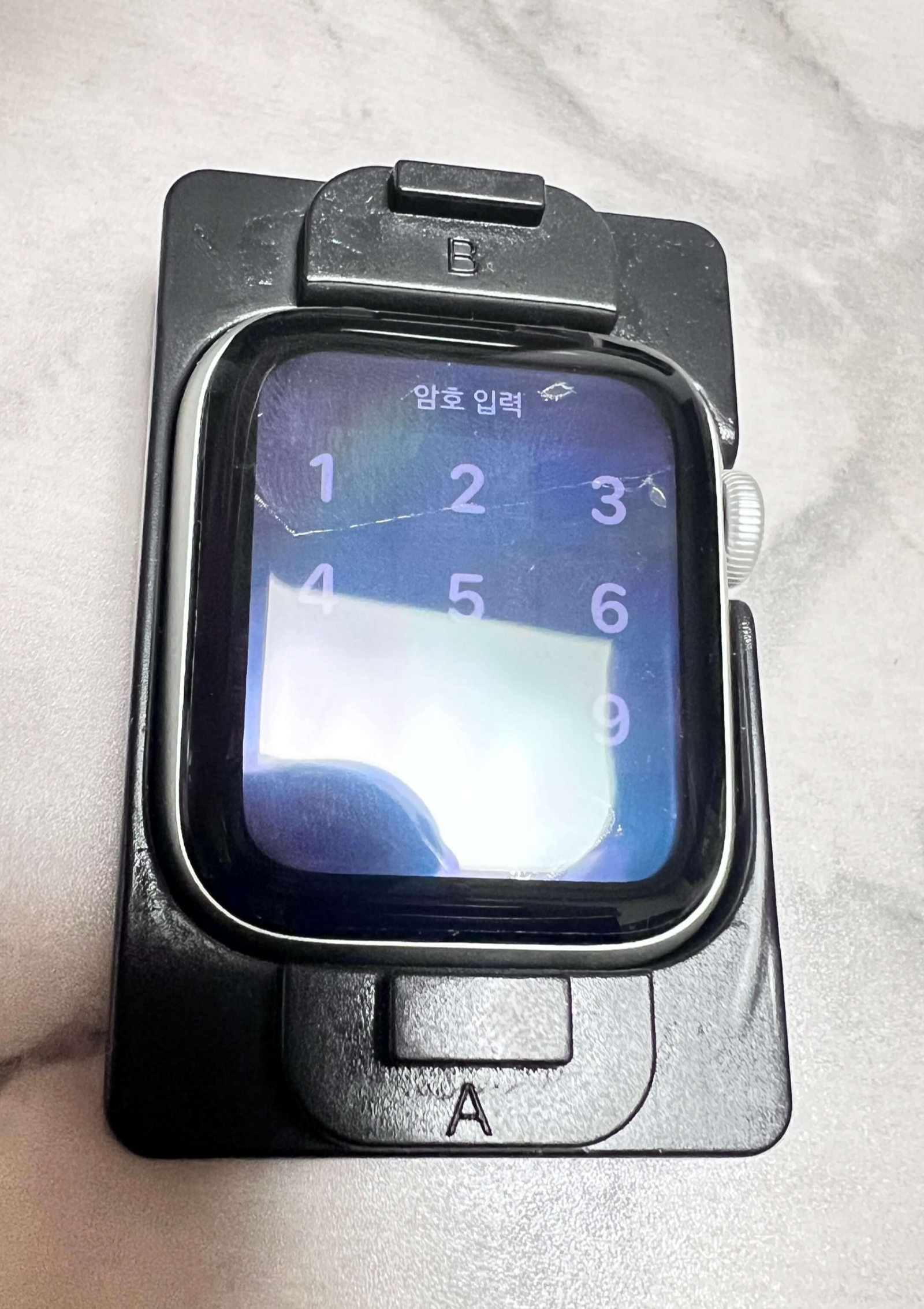 파란필름제거