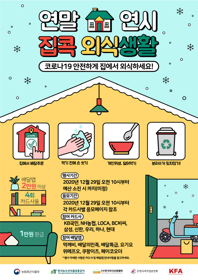  29일부터 배달앱 비대면 환급 꼭 신청하세요!!