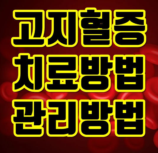  고지혈증 원인 치료법 알아보기