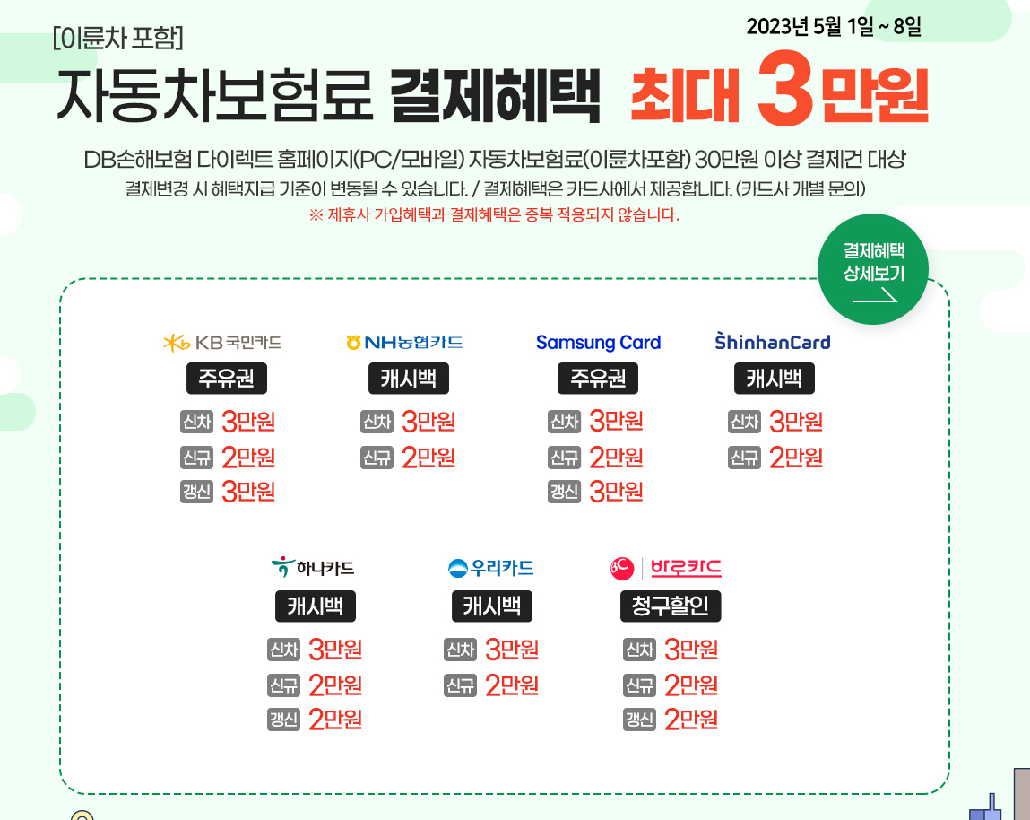 db손해보험-자동차보험-결제-이벤트