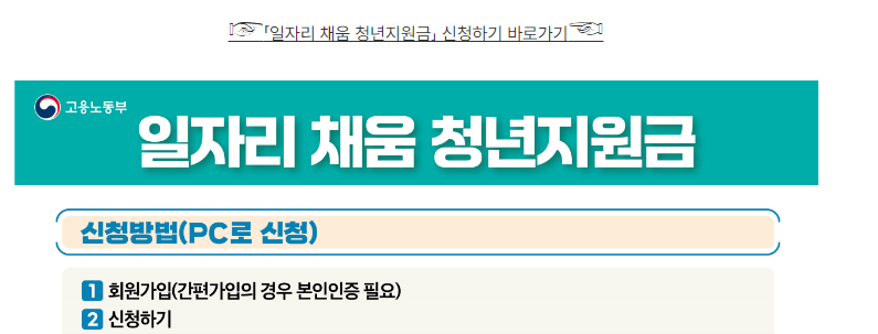 일자리 채움 청년지원금