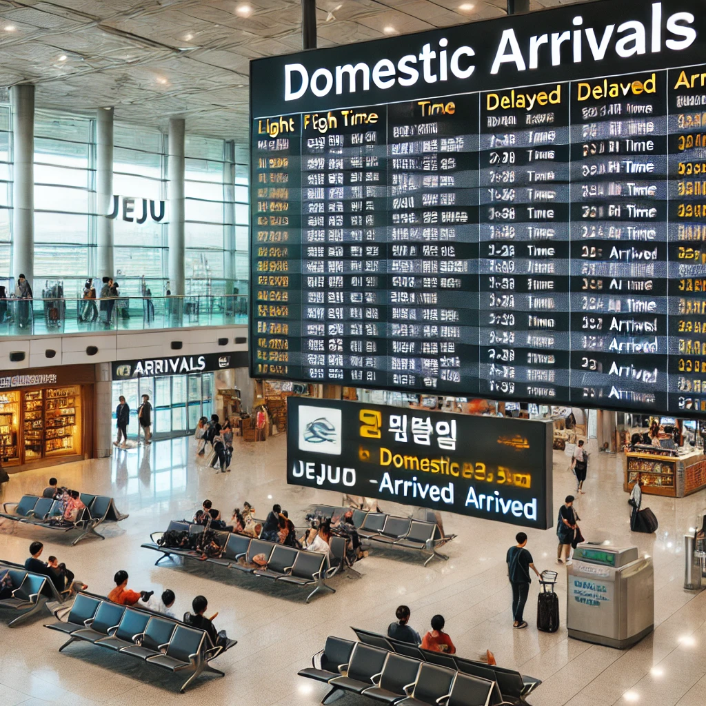 제주공항-국내선-도착정보