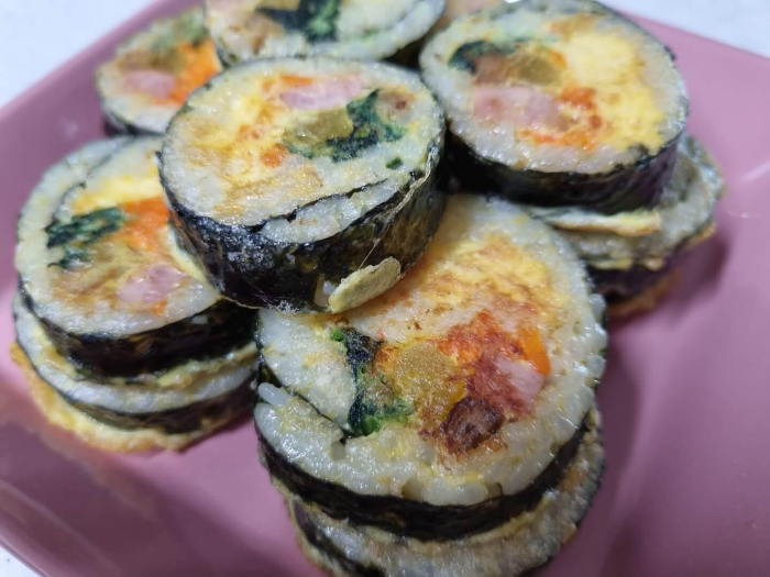 김밥전 만들기 - 남은 김밥 냉장 보관 후 맛있게 먹기
