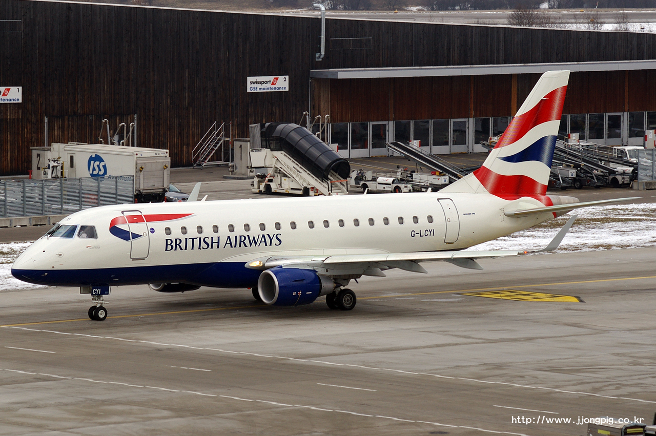 British Airways G-LCYI Embraer E175STD
