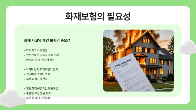화재보험 필요성