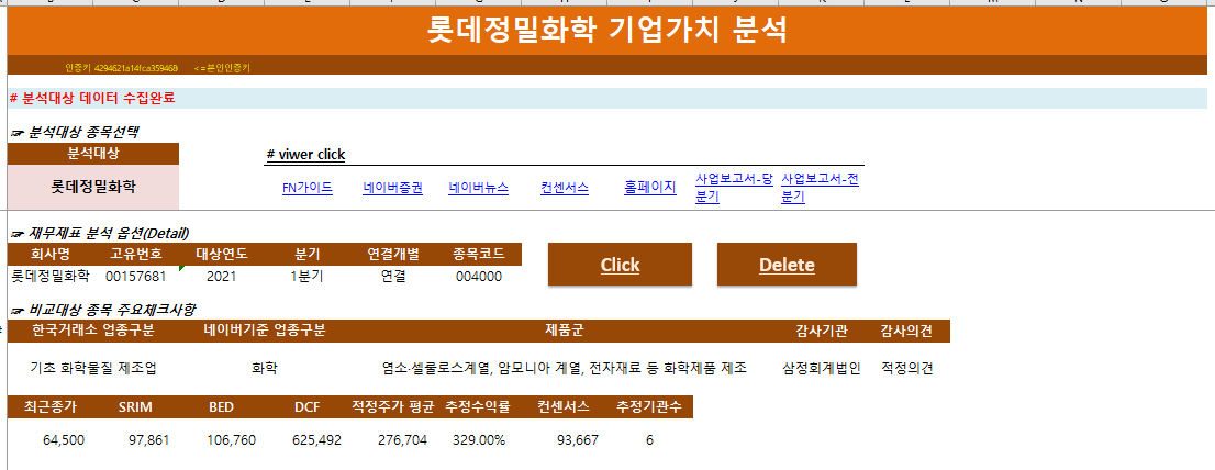  기업분석-롯데정밀화학(004000)