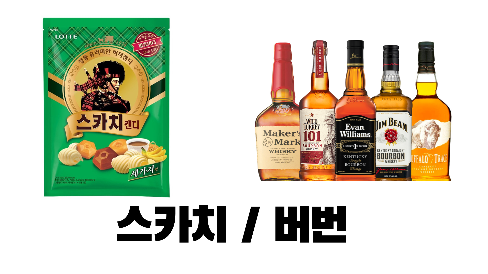 위스키 스카치 싱글몰트 블랜디드 버번 구분 방법