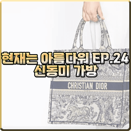  현재는 아름다워 24회 신동미 가방 :: 디올 북 토트백 라지 블루 : 심해준 가방