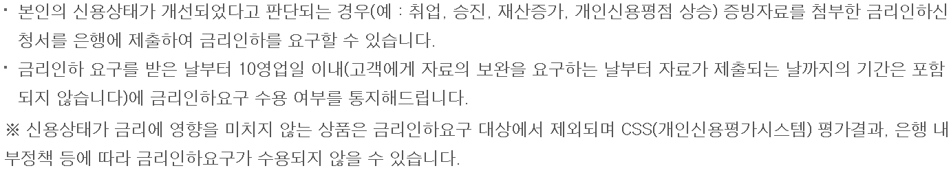 하나은행 새희망홀씨대출