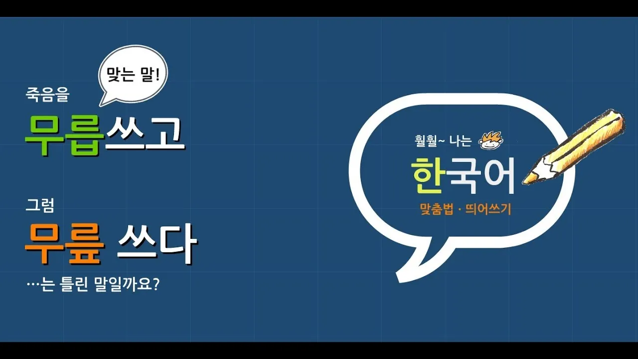 무릎쓰고 무릅쓰고 맞춤법 맞는 표현 예시_4