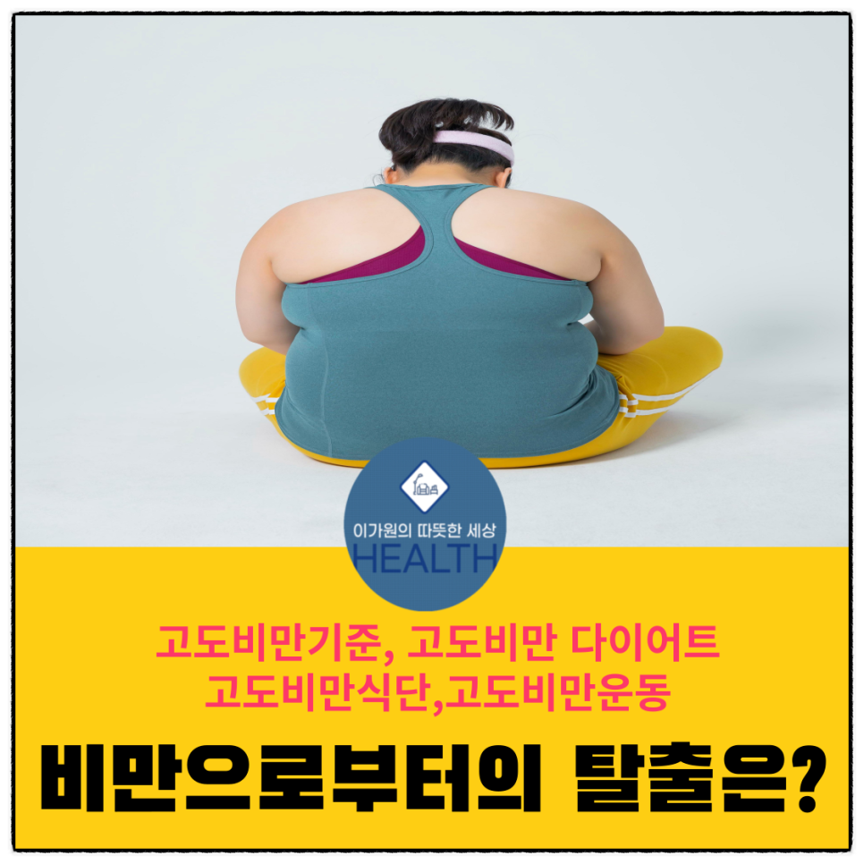  고도비만 다이어트와 식단,기준,운동