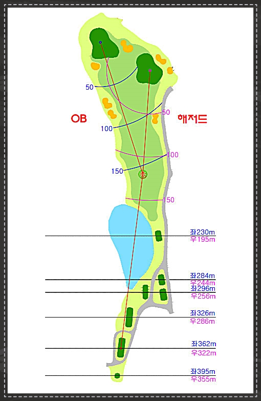 더나인cc 골프 코스 2번 홀