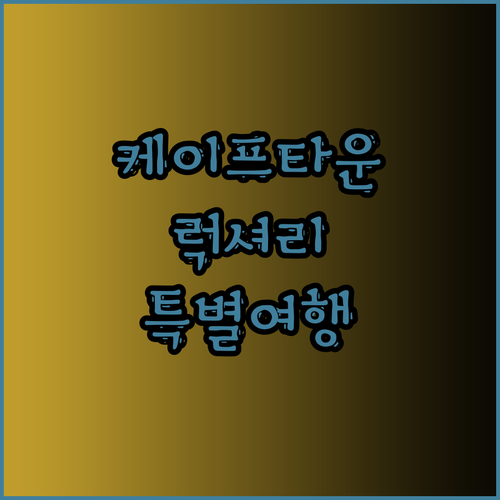 케이프타운 시티투어의 완벽한 베이스캠