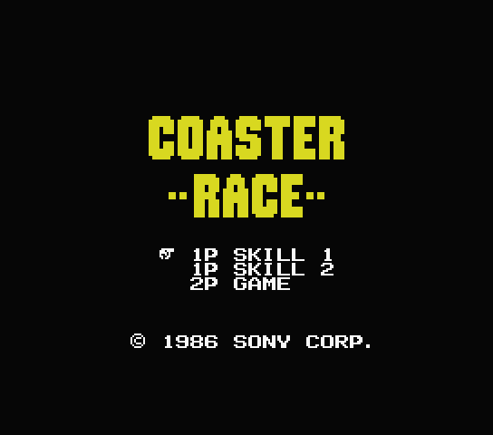  Coaster Race - MSX (재믹스) 게임 롬파일 다운로드