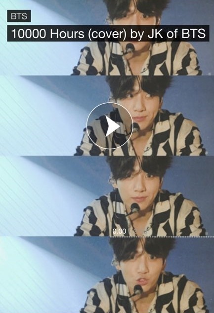  방탄소년단 정국 ‘10,000 Hours’ 커버 공개, 명불허전 커버 요정