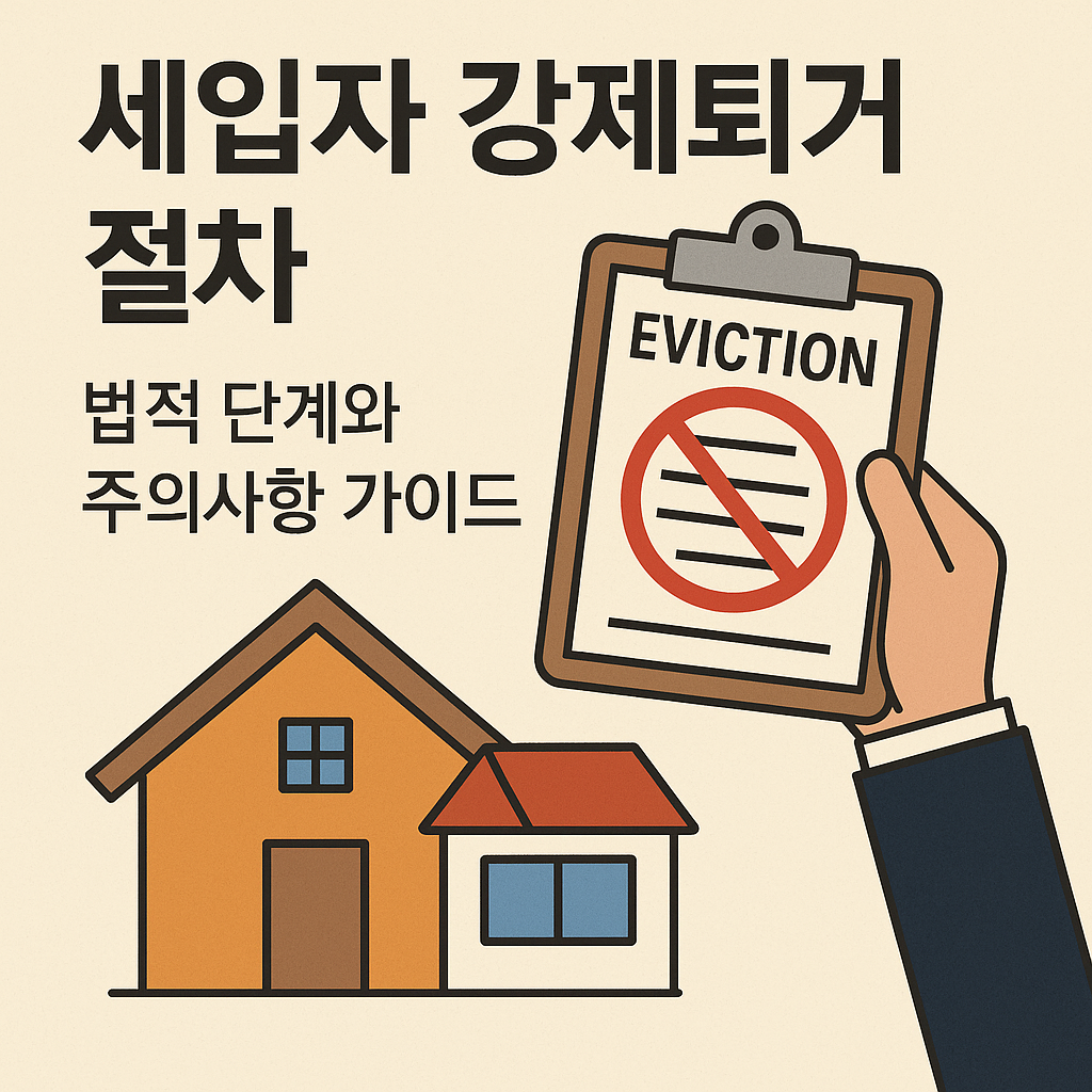 세입자 강제퇴거 절차 법적 단계와 주의사항 가이드