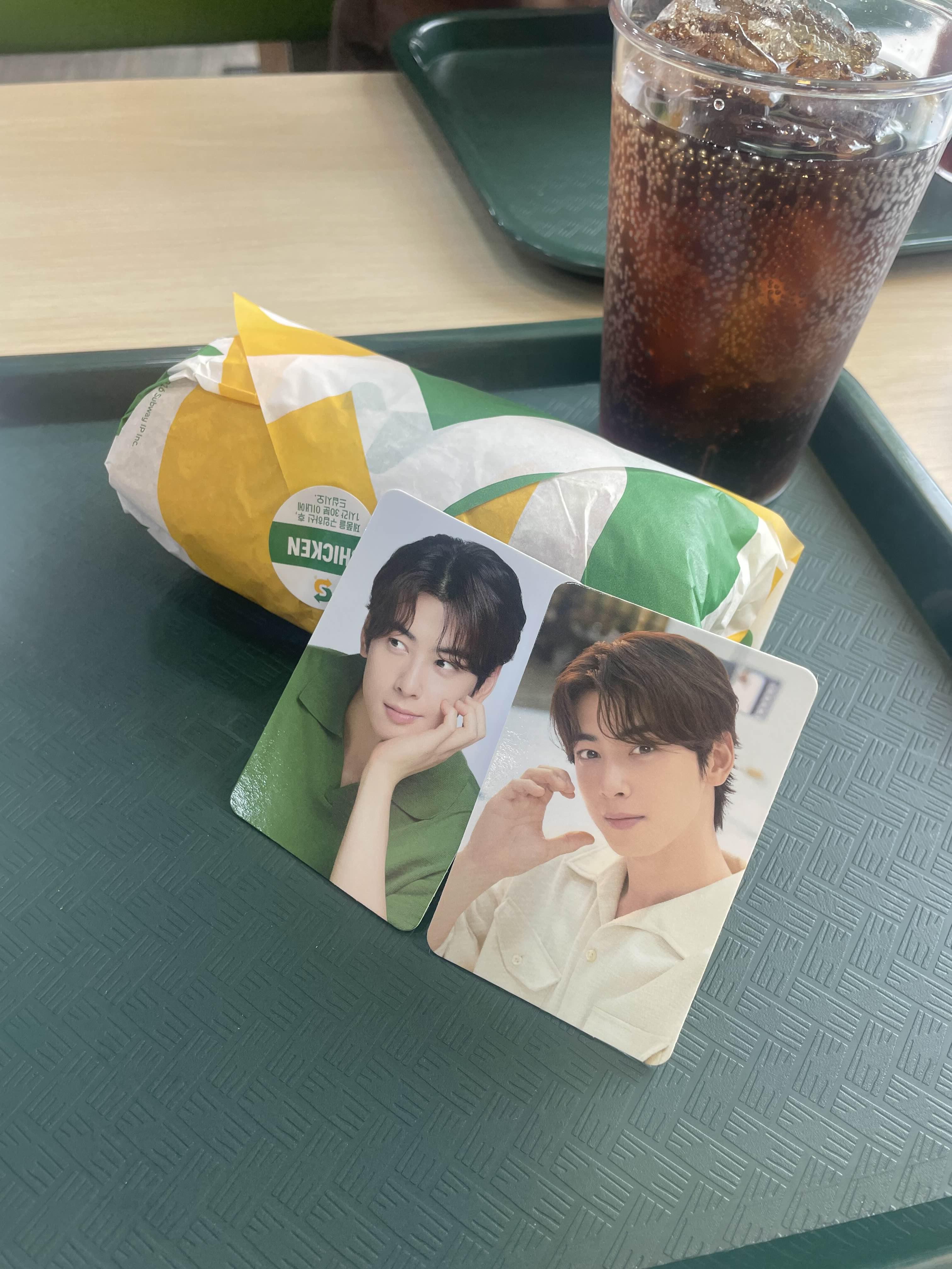  [덕후생활] <써브웨이>에서 차은우메뉴 먹고 포토카드 받자!