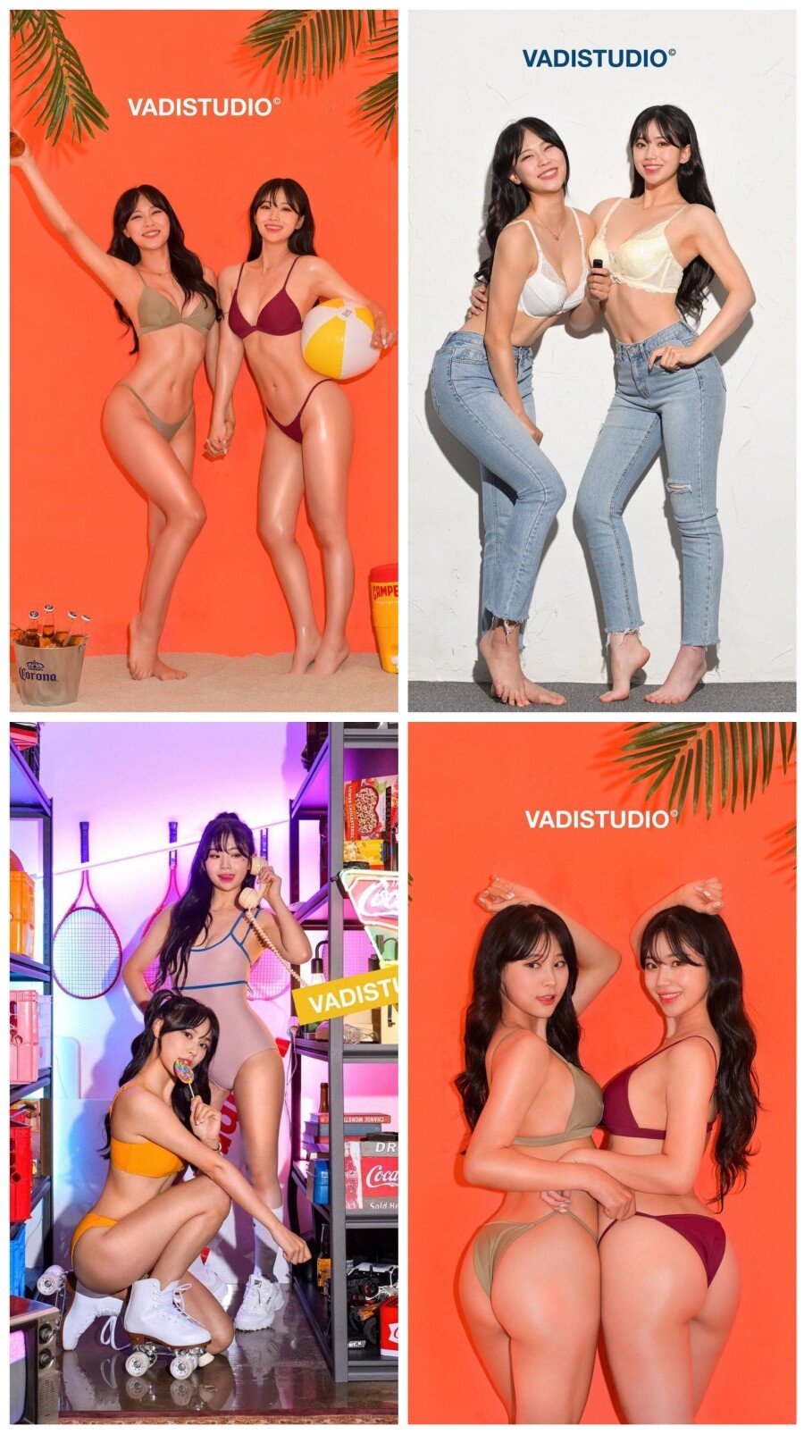  김나연 박선주 치어리더 우정 바디프로필 화보 사진