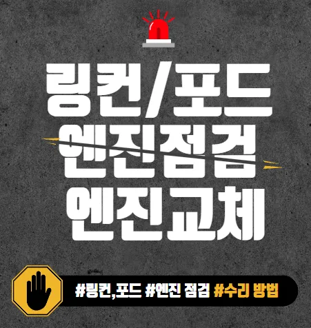 링컨/포드 엔진점검과 엔진교체