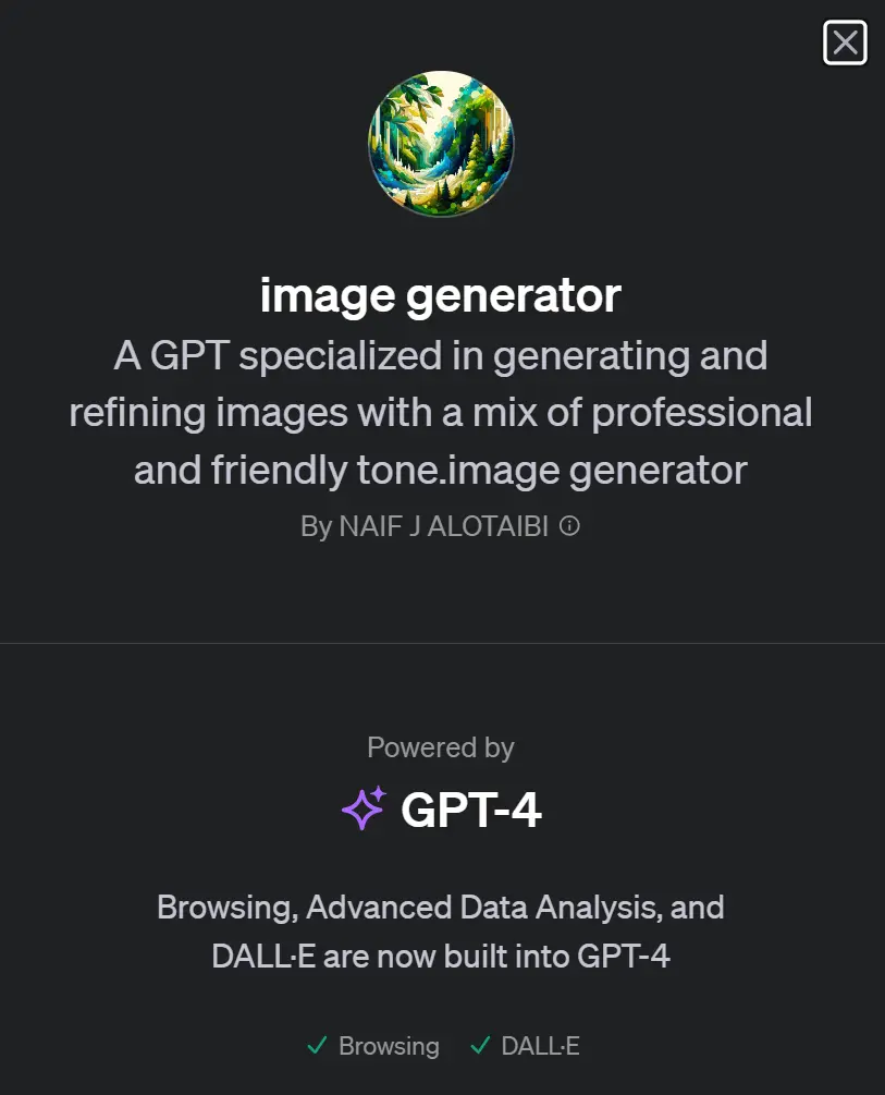 Image Generator GPTs