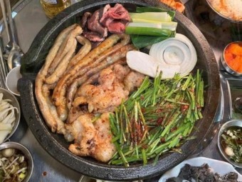 한우곱창 구이 전골