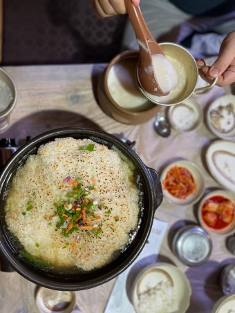 능이부추닭백숙 부추전