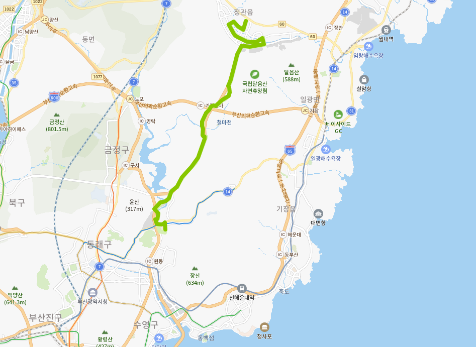  부산 184번버스 노선, 시간표[기장,한국폴리텍대학,반여농산물시장역]