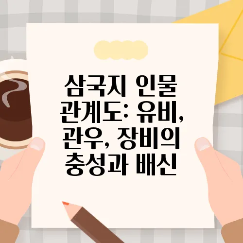 삼국지 인물 관계도: 유비, 관우, 장비의 충성과 배신
