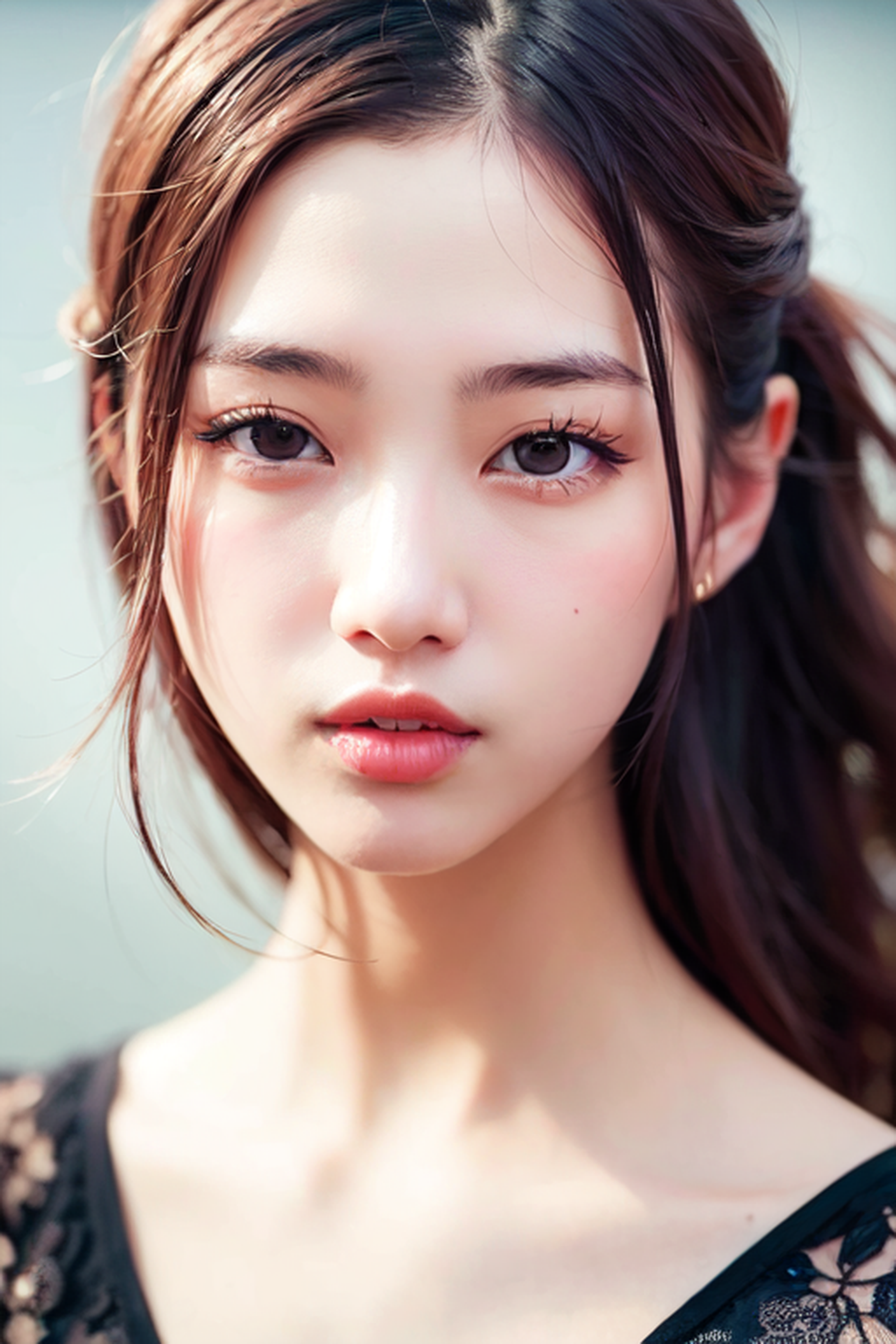  직접 AI 프로그램으로 돌린 처자 그림(합성) 사진들