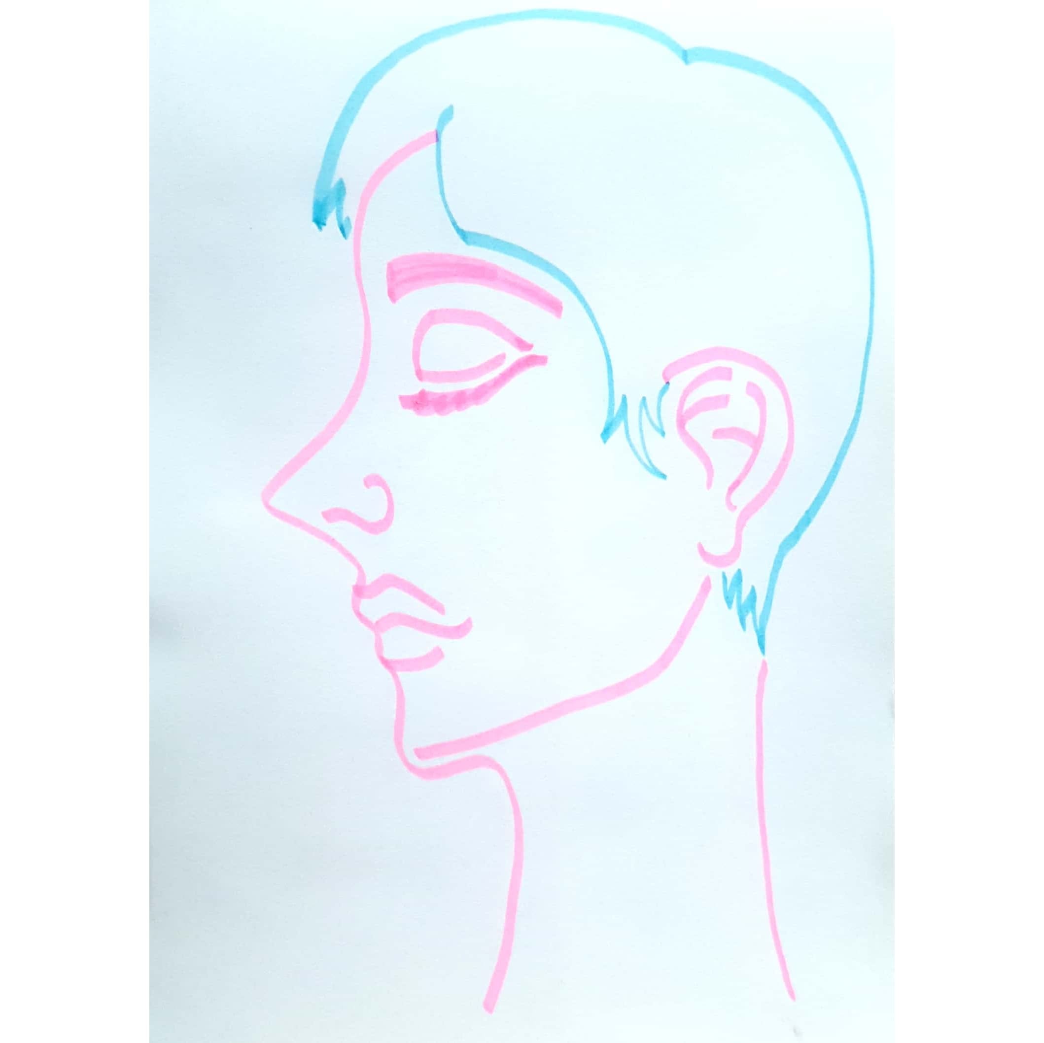  Dreaming 꿈꾸는 중 / 일러스트레이션 그림 드로잉 / 인물화 그리기
