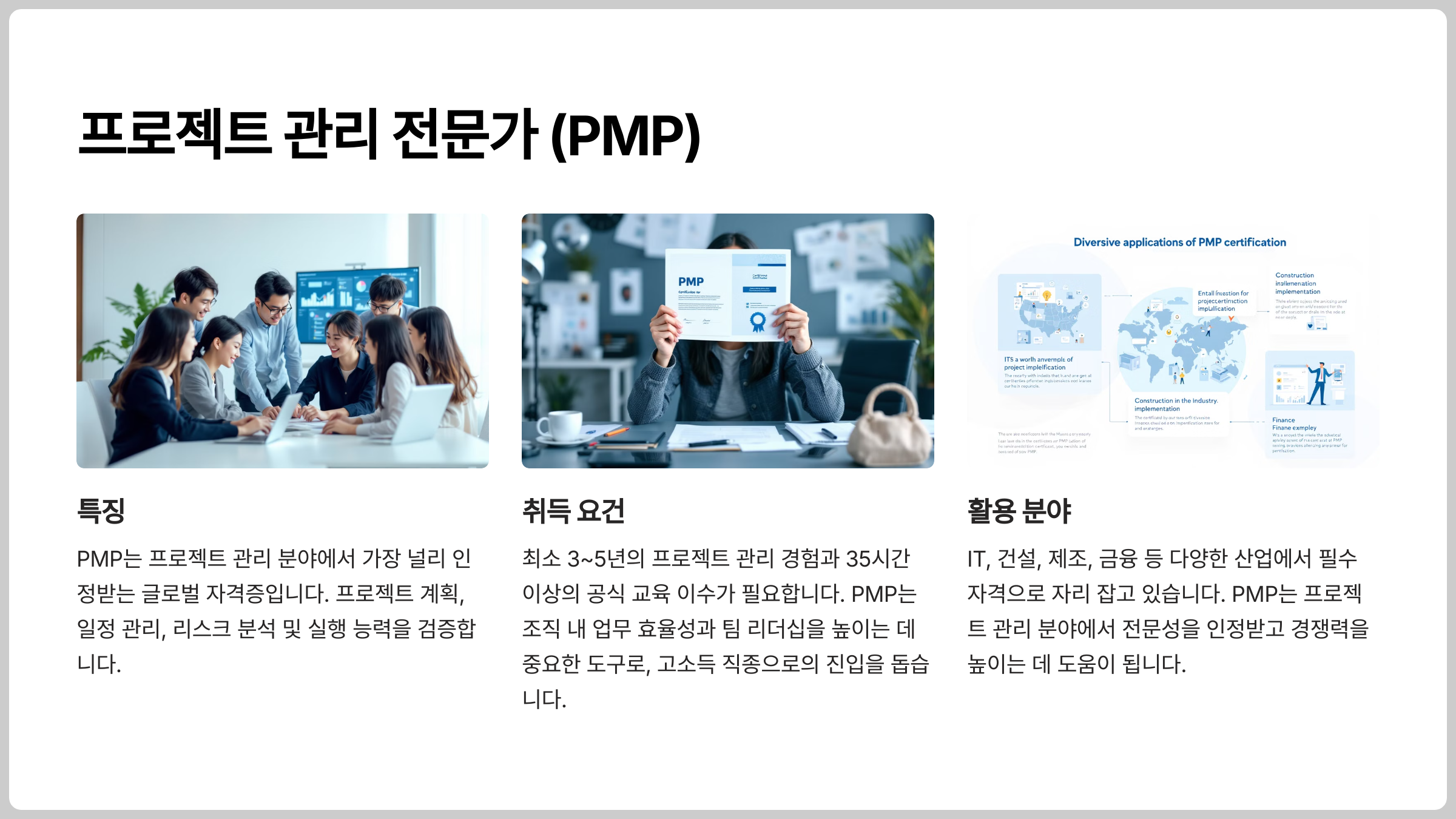프로젝트 관리 전문가 (PMP)