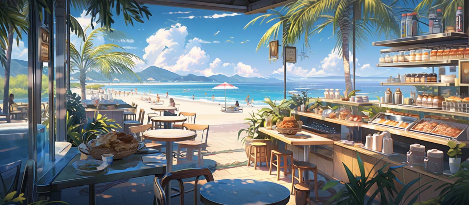 화려한 애니메이션 배경