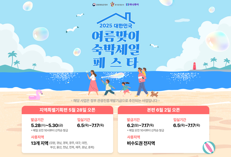 2025 숙박세일페스타 개요 및 혜택