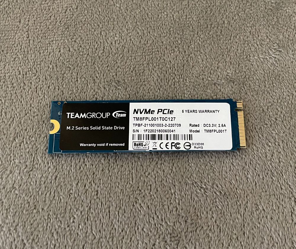 T-Force Cardea Z44L 1TB NVMe SSD 검토