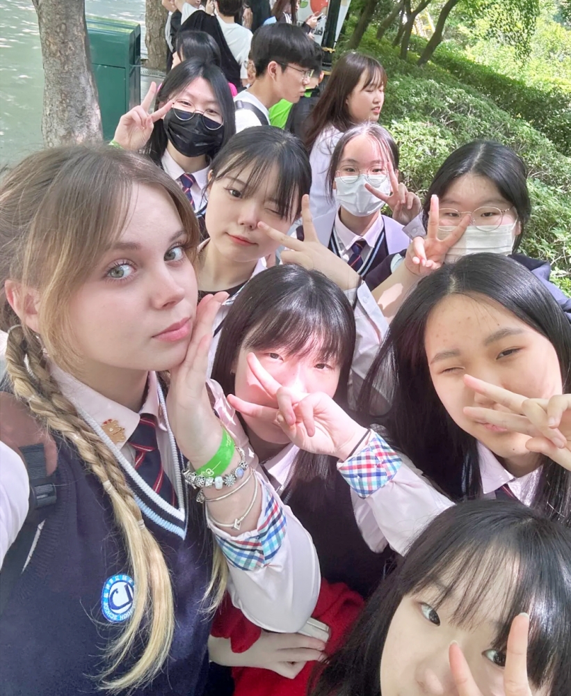 한국 친구들과 함께 간 놀이동산&#44; 대구시교육청
